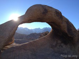 Mobius Arch. Natural rock arch. Eastern Sierra.