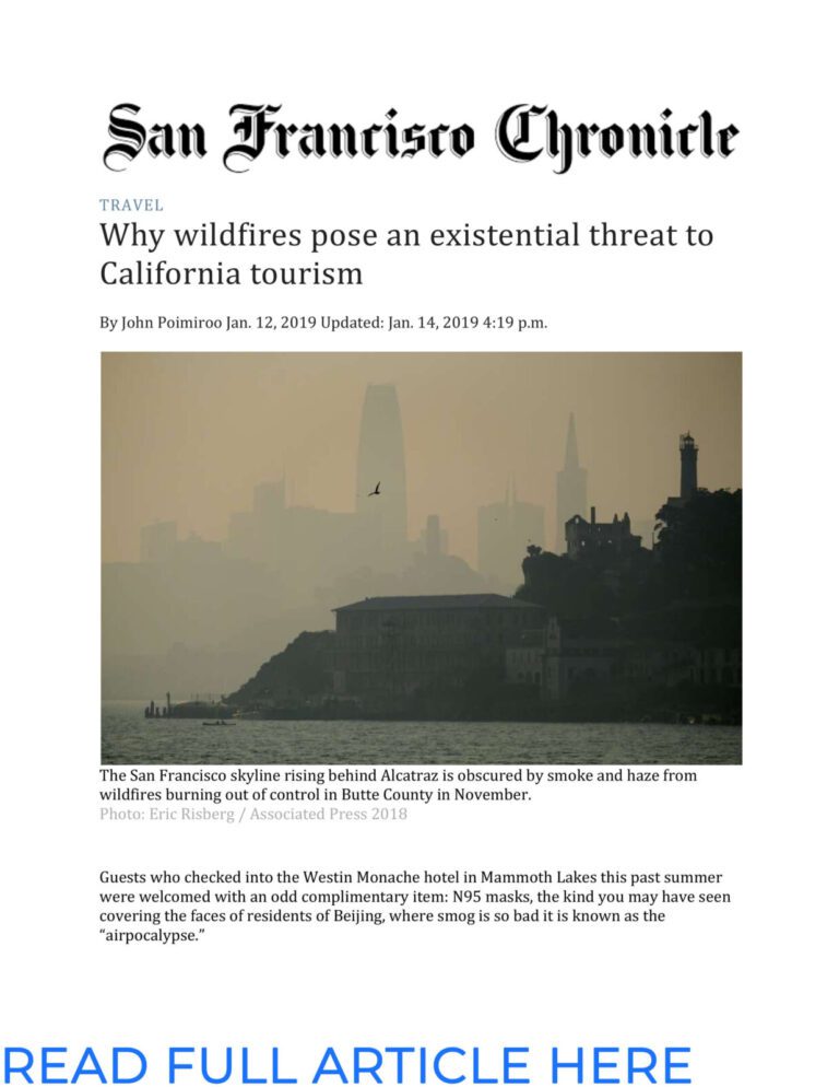 SF Chronicle - Why Wildfires Pose an Existential Threat to California Tourism