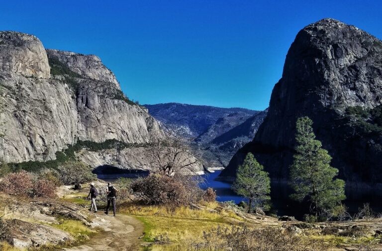 We took the moderate round trip hiking adventure around Hetch Hetchy's O'Shaughnessy Dam, through the mountain tunnel and along the reservoir to the 1,200-foot Wapama Falls. Photo by Jessica Aldridge.