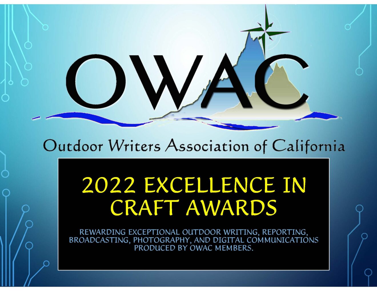 2022 OWAC Excellence In Craft Awards Announced