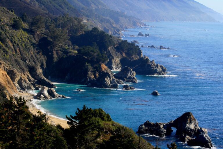View of Point Lobos along the Big Sur coast