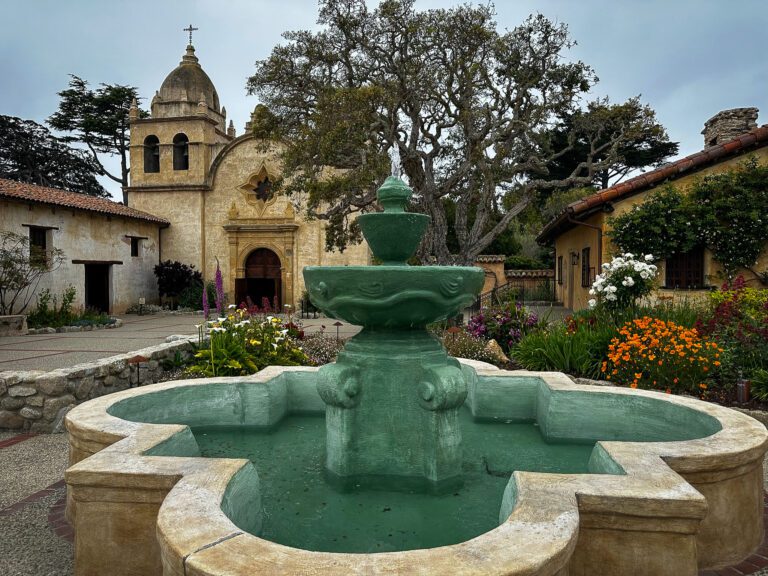 Mission Carmel is considered to be the most beautiful of California’s missions. It was Fr. Junipero Serra’s favorite. Photo by John Poimiroo