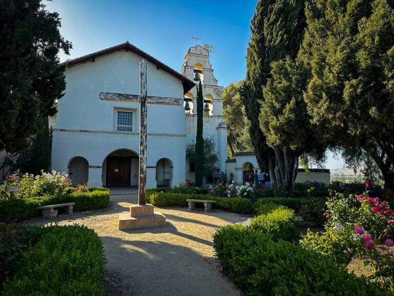Mission San Juan Bautista was the largest of California’s missions and has been an active church since 1797. Photo by John Poimiroo