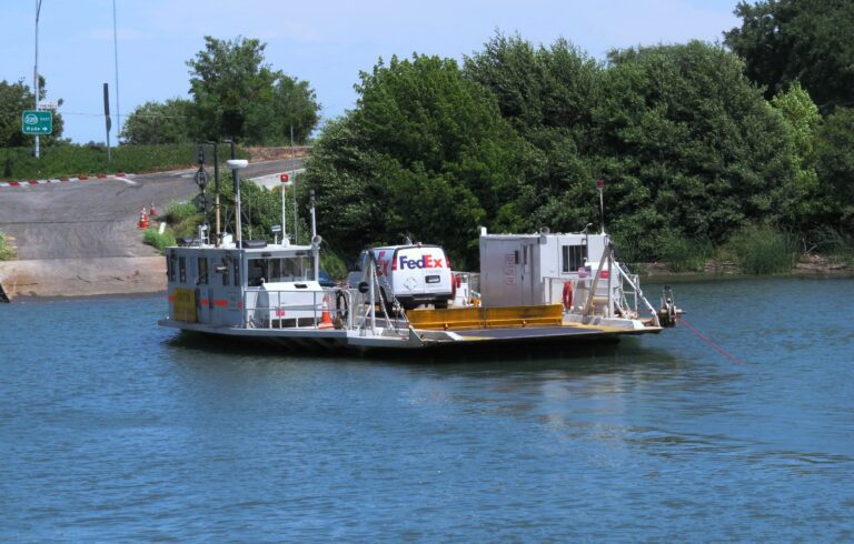 Real McCoy Ferry crossing the slough Credit AreYouThatWoman.com