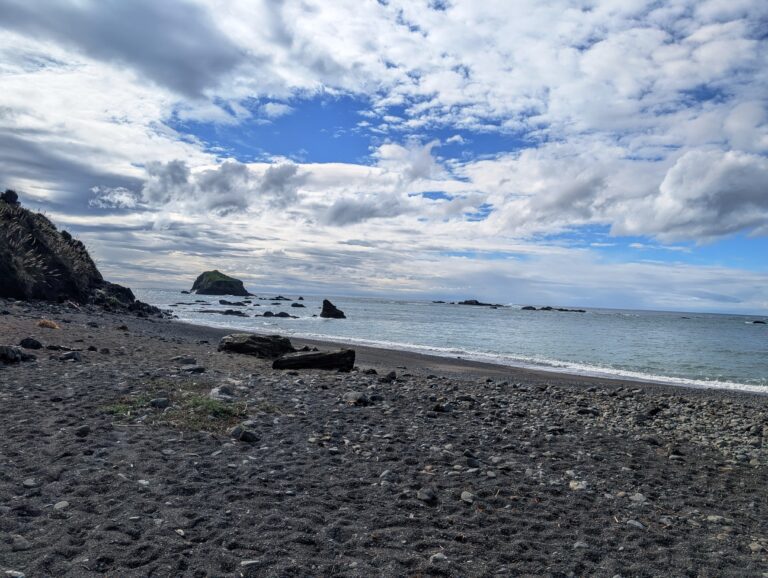 Clouds and ocean along Mendocino Coast Credit: AreYouThatWoman.com